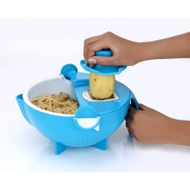 Multifunctional Vegetable Fruits Cutter Shredder with Rotating Drain Basket