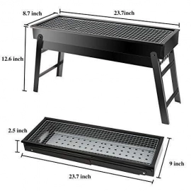Folding Portable Barbeque BBQ Grill Set for Outdoor And Home
