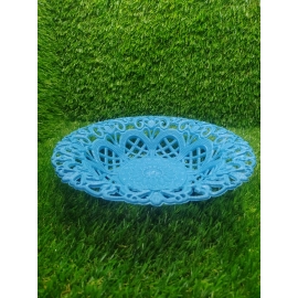 Multipurpose Round Flower Self Design Storage Basket