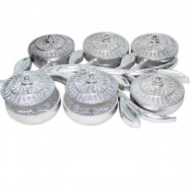 Multipurpose Decorative 6 Storage Tree Shape Mukhwas Dani | Serving Tray