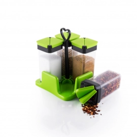 Multipurpose Spice Rack For kitchen Plastic Made set of 4 Jar