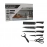 Stainless Steel Knife Set With Chef Peeler And Scissor | 6 Pieces