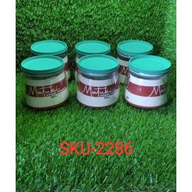 Matka Shaped Jar with Air Tight and Leak Proof Lid | Multicolour | Set of 6 | 900Ml