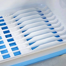 Dish Drainer Rack 2 Layer Drying Rack with Water Removing Tray Sink