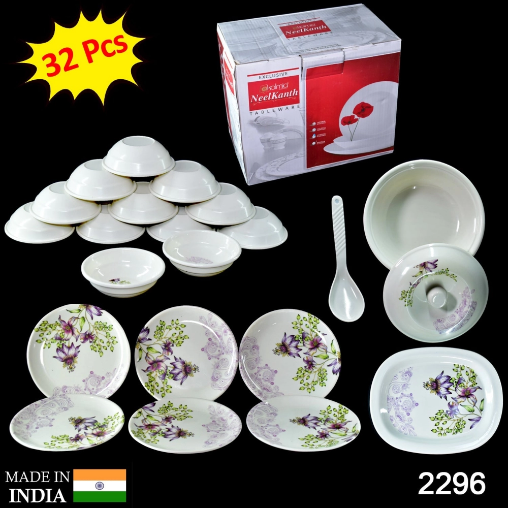 Premium Tableware 32 Pc For Serving Food Stuffs And Items