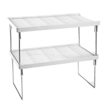 Plastic 2 Layer Multi-Purpose Kitchen Storage Basket Rack