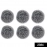 4 Round Shape Stainless Steel Scrubber | Pack of 6