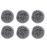 4 Round Shape Stainless Steel Scrubber | Pack of 6
