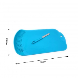 Chop and Drain Vegetables Fruits Chopping Board Sleek Knife