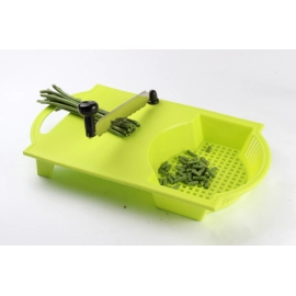 Plastic and Metal Cut n Wash Chopping Board with Knife Cut-N-Wash