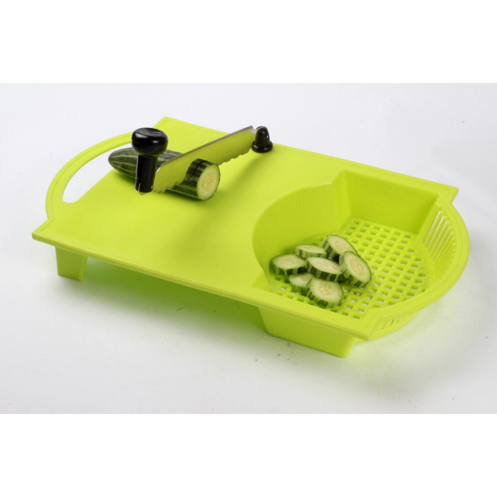 Plastic and Metal Cut n Wash Chopping Board with Knife Cut-N-Wash