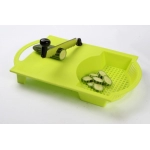 Plastic and Metal Cut n Wash Chopping Board with Knife Cut-N-Wash