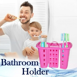 Toothbrush Toothpaste Bathroom Organizer Stand 4 In 1 Holder
