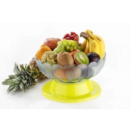 Absolute Plastic Round Revolving Fruit and Vegetable Bowl