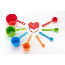 Kitchen Cooking and Baking Metric Measurement Cup Type Spoon (Multicolour) (Set of 8)