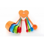 Kitchen Cooking and Baking Metric Measurement Cup Type Spoon (Multicolour) (Set of 8)