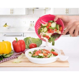 Multipurpose Salad Cutter Bowl Easy to 60 Seconds Salad Maker Kitchen Tools