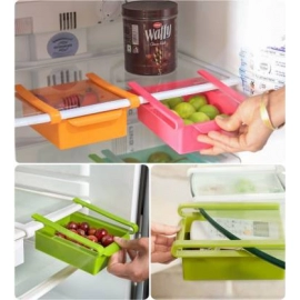 Fridge Space Saver Organizer Slide Storage Racks Shelf | 4 pcs