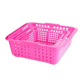 Plastic Multiple Size Cane Fruit Baskets | 3 Size Large | Medium, Small