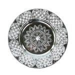 Silver Plated Swastik Pooja Thali Set Glossy Puja Thali
