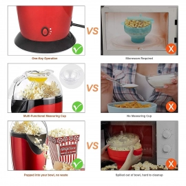 Hot Air Popcorn, Popper Electric Machine Snack Maker