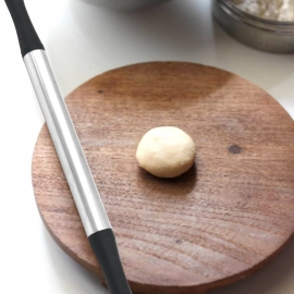 Kitchen Plastic Belan | Rolling Pin | Black