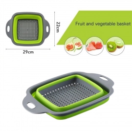 Square Plastic Folding Collapsible Durable Kitchen Sink Dish Rack