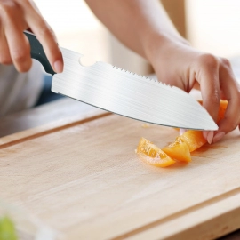 Stainless Kitchen Tool Set (Butcher Knife, Standard Knife, Peeler and Kitchen Scissor) | 4 Pcs