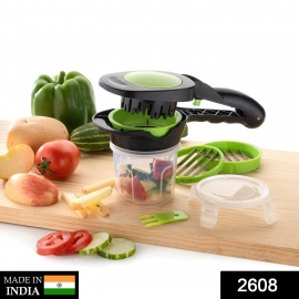 Plastic 6-in-1 Manual Vegetable Grater Chipser and Slicer
