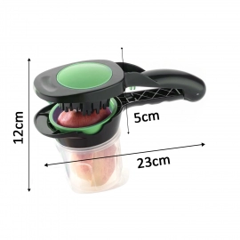 Plastic 6-in-1 Manual Vegetable Grater Chipser and Slicer