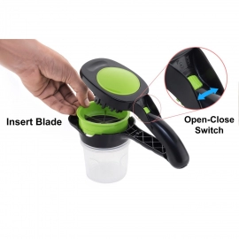 Plastic 6-in-1 Manual Vegetable Grater Chipser and Slicer