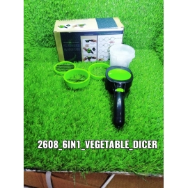 Plastic 6-in-1 Manual Vegetable Grater Chipser and Slicer