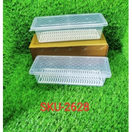 Food Storage Container with Removable Drain Plate and Lid 1500 ml (Pack of 2Pc)