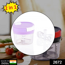 2 in1 Handy Chopper And Slicer For Home and kitchen | 600ML Capacity