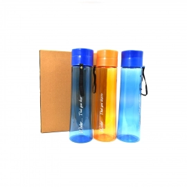 Unbreakable, Leakproof, Durable, BPA Free, Non-Toxic Plastic Water Bottles, 1 Litre (Pack of 3, Assorted Color)