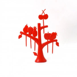 6 Pc Fruit Fork widely used for fruits and vegetable salads while eating them, because of its pointed easy pickup shape and all.