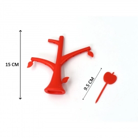 6 Pc Fruit Fork widely used for fruits and vegetable salads while eating them, because of its pointed easy pickup shape and all.