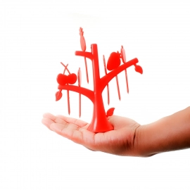 6 Pc Fruit Fork widely used for fruits and vegetable salads while eating them, because of its pointed easy pickup shape and all.