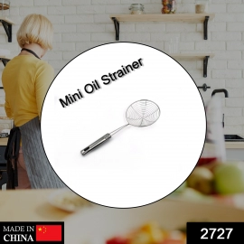 Mini Oil Strainer To Get Perfect Fried Food Stuffs Easily Without Any Problem And Damage.