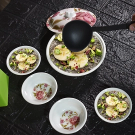 Pc Pudding Set used as a cutlery set for serving food purposes and sweet dishes and all in all kinds of household and official places etc.