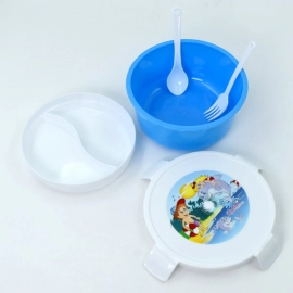 Round Shaped Lunch Box used by various types of peoples for storing their lunch and have a perfect hot meal at anywhere.