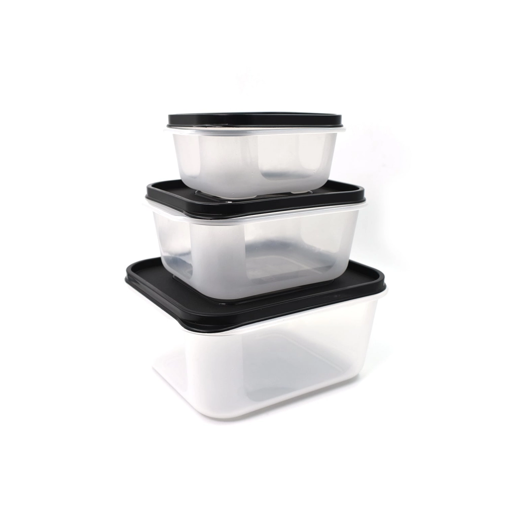 SuperioSealed Rectangular Shape 3 Container Food Storage Set