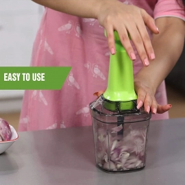 Push N Chop 1100 ML Used for Chopping and Cutting of Types of Vegetables and Fruits