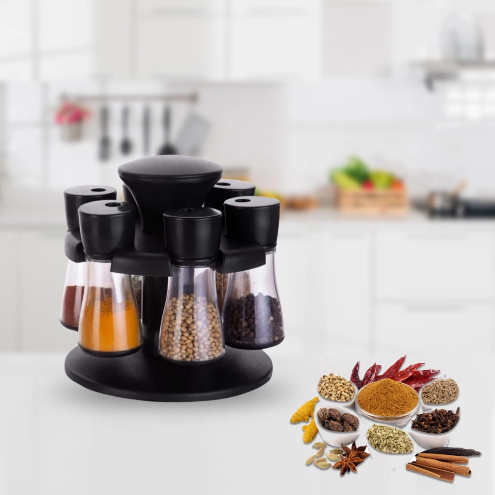 6 Pc Spice Rack Used For Storing Spices Easily In An Ordered Manner