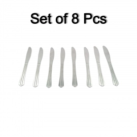 8 Pieces Dinner Knife Cutlery Set Used For Salad Sandwich And Portable To Be Taken For Outing Or Picnic