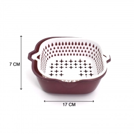 2 In 1 Basket Strainer To Rinse Various Types Of Items Like Fruits, Vegetables Etc