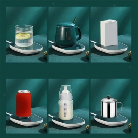 Coffee Mug Warmer For Having Coffee Along With The Warmer That Keeps It Hot