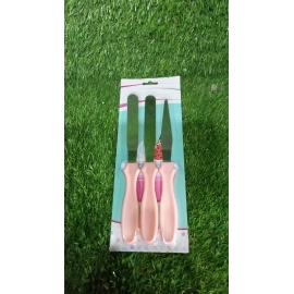 MULTI-FUNCTION STAINLESS STEEL CAKE ICING SPATULA FLAT ANGULAR TRIANGLE PALLET KNIFE SET