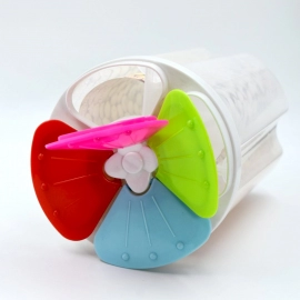 4 Section Storage Containers Airtight Transparent Food Plastic Storage Container