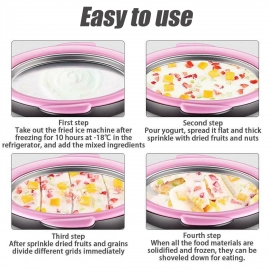 Ice Frying Machine, Mini Ice Machine For Summer with Cartoon design